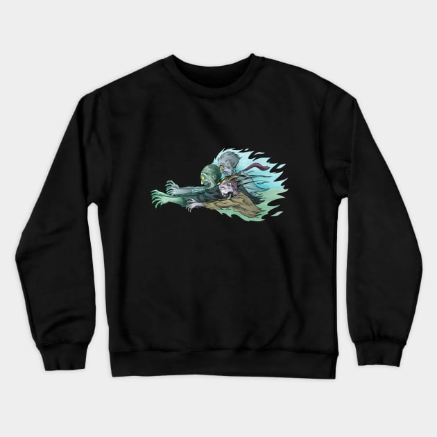 Zombie attack Crewneck Sweatshirt by Penrider